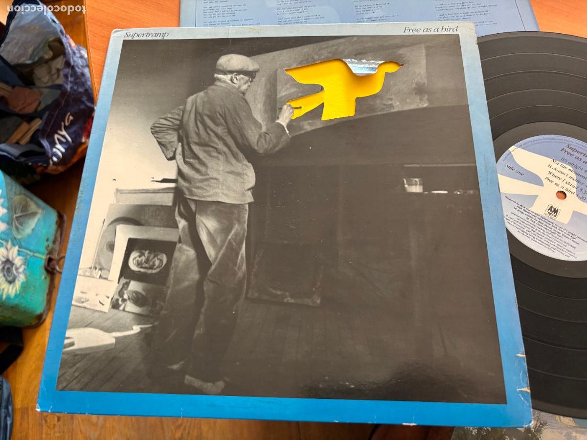 Discos de vinilo: SUPERTRAMP (FREE AS A BIRD) LP 1987 (B-54) - Foto 2