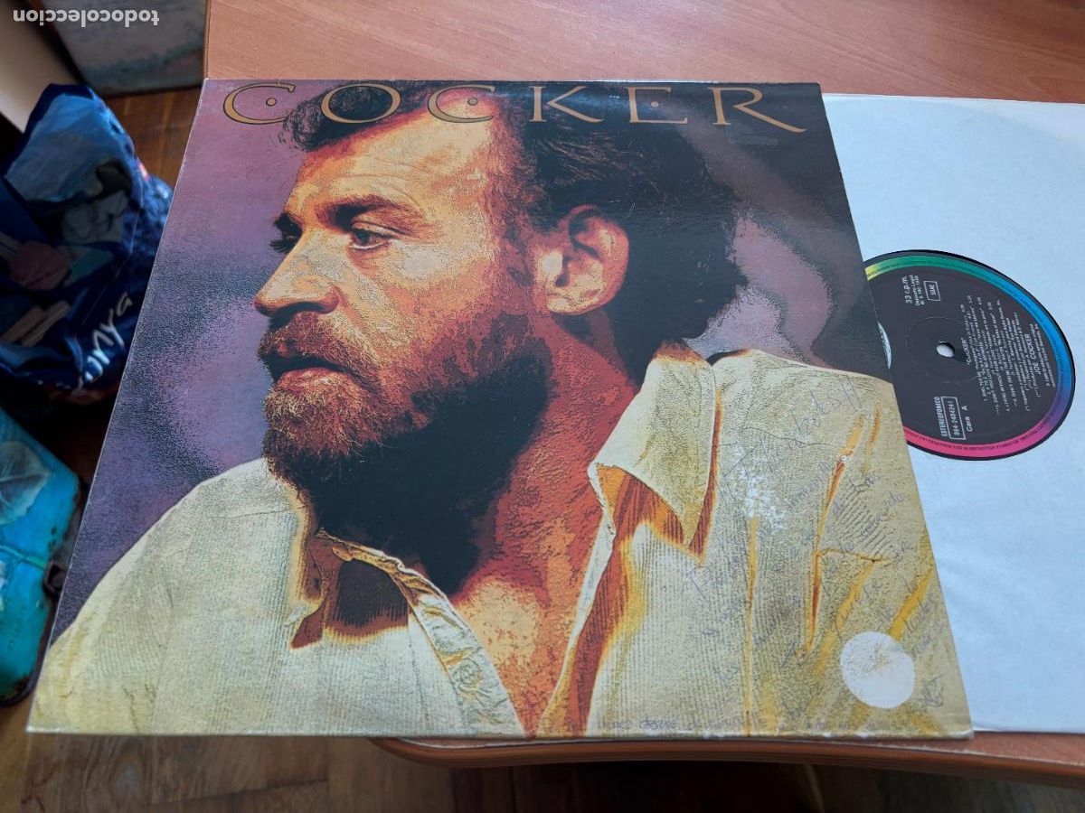Discos de vinilo: JOE COCKER (COCKER) LP ESPA&Ntilde;A 1986 (B-54) - Foto 1