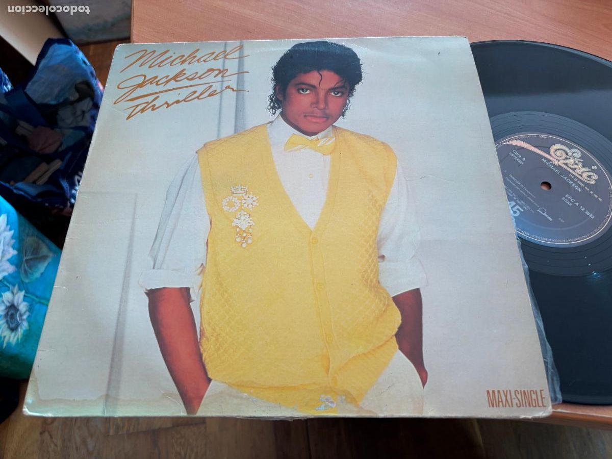Discos de vinilo: MICHAEL JACKSON (THRILLER) MAXI ESPA&Ntilde;A 1983 (B-54) - Foto 1