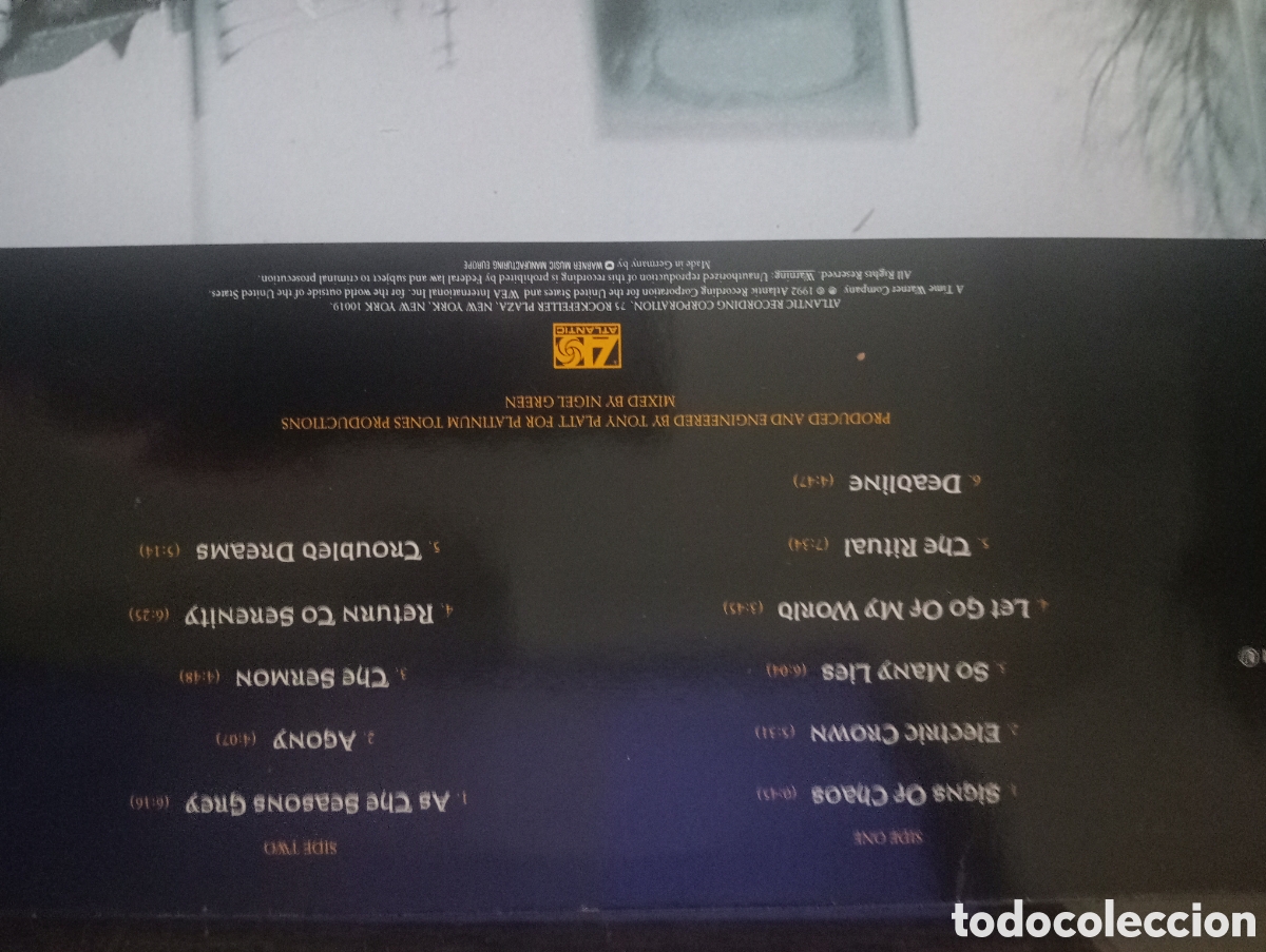 Discos de vinilo: Testament - The Ritual / LP Original VInilo 1992 - Foto 4