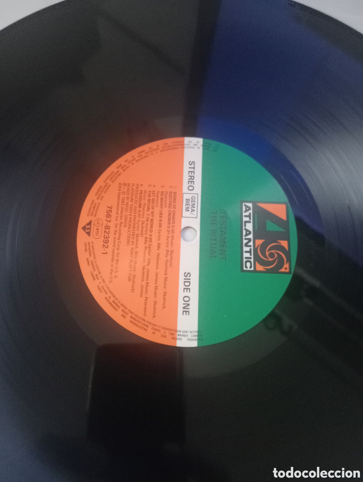 Discos de vinilo: Testament - The Ritual / LP Original VInilo 1992 - Foto 10