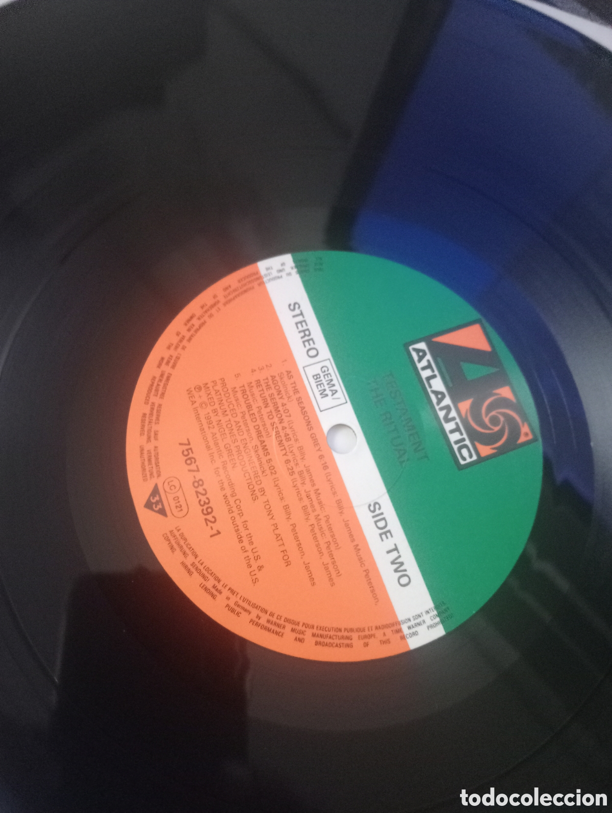 Discos de vinilo: Testament - The Ritual / LP Original VInilo 1992 - Foto 11