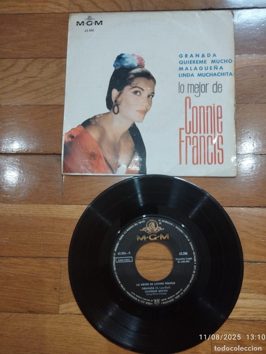Discos de vinilo: EP - CONNIE FRANCIS - GRANADA - 1963 - Foto 1