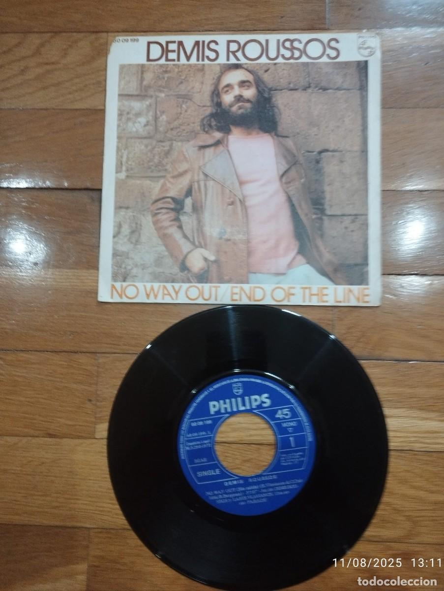 Discos de vinilo: SINGLE - DEMIS ROUSSOS - NO WAY OUT - 1972 - Foto 1