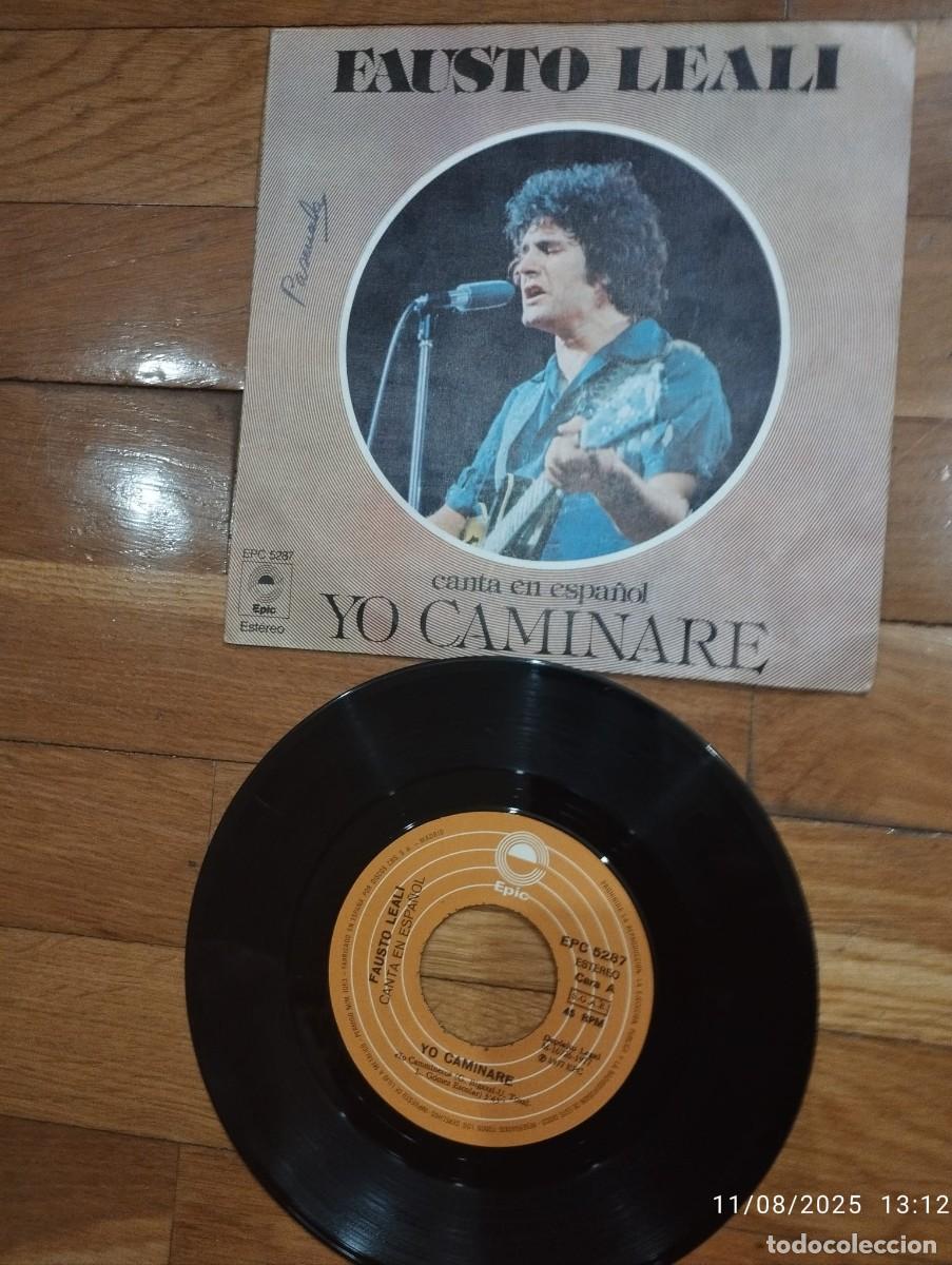 Discos de vinilo: SINGLE - FAUSTO LEALI - YO CAMINARE - 1977 - Foto 1