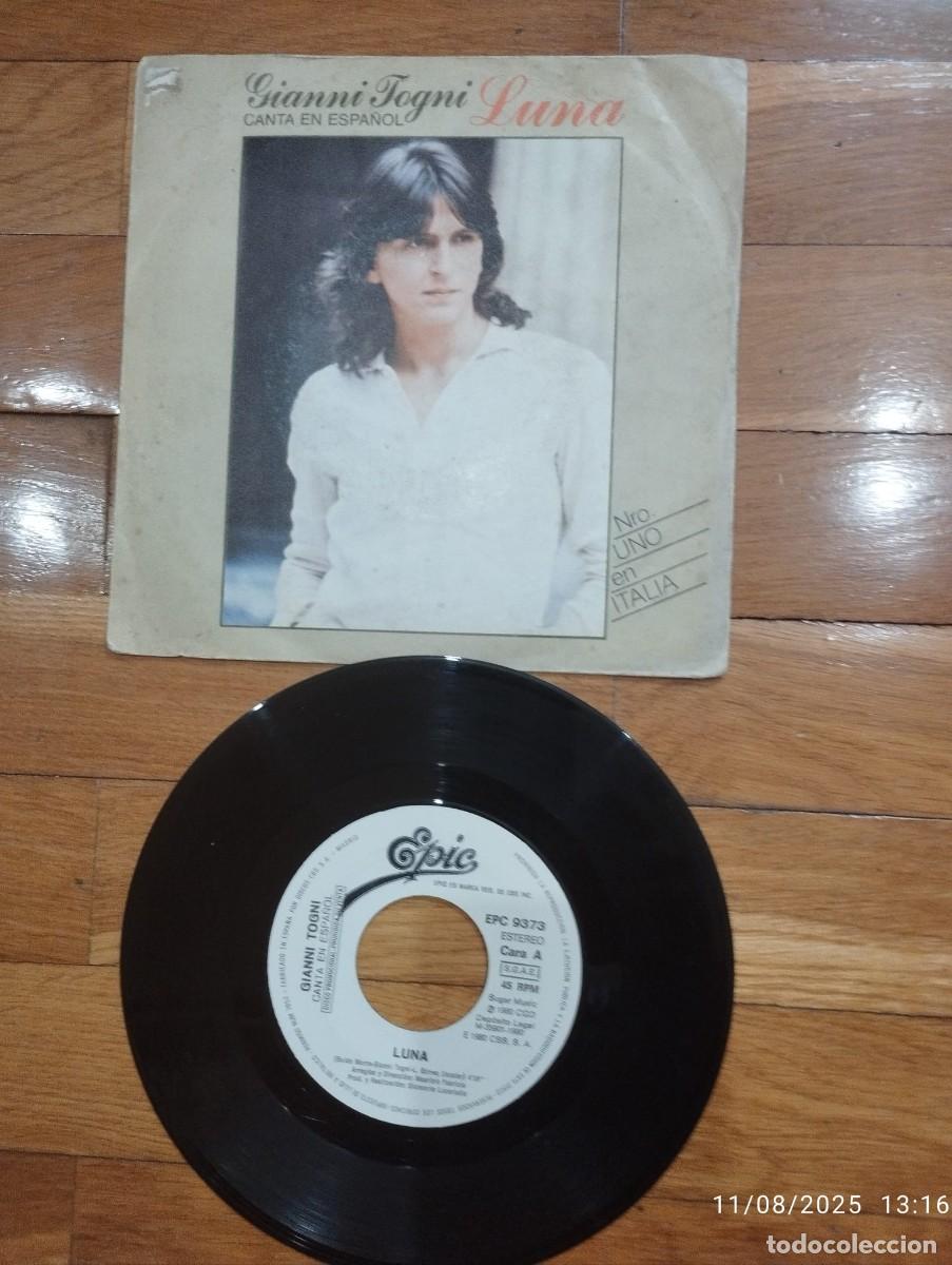 Discos de vinilo: SINGLE - GIANNI TOGNI - LUNA - 1980 - Foto 1