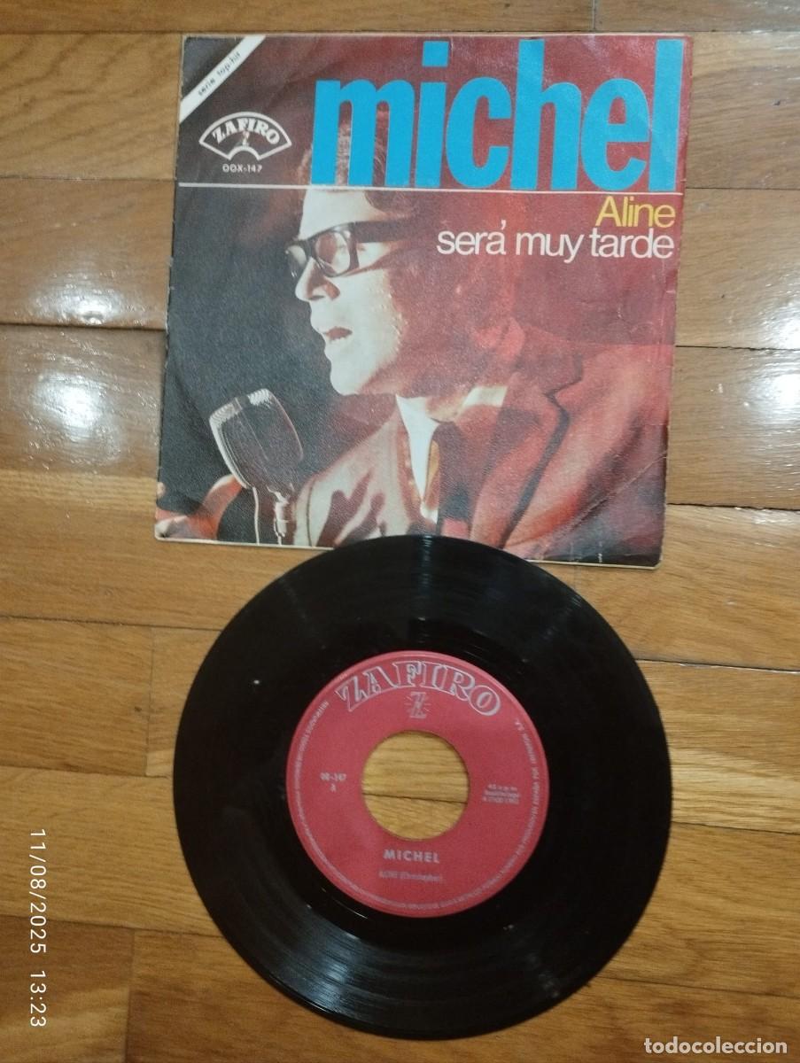 Discos de vinilo: SINGLE - MICHEL - ALINE - 1965 - Foto 1