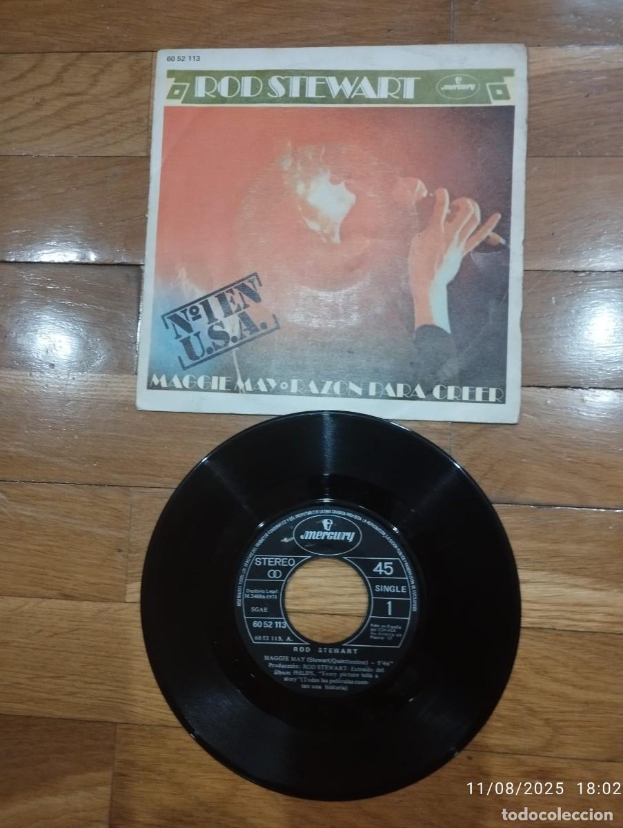 Discos de vinilo: SINGLE - ROD STEWART - MAGGIE MAY - 1971 - Foto 1