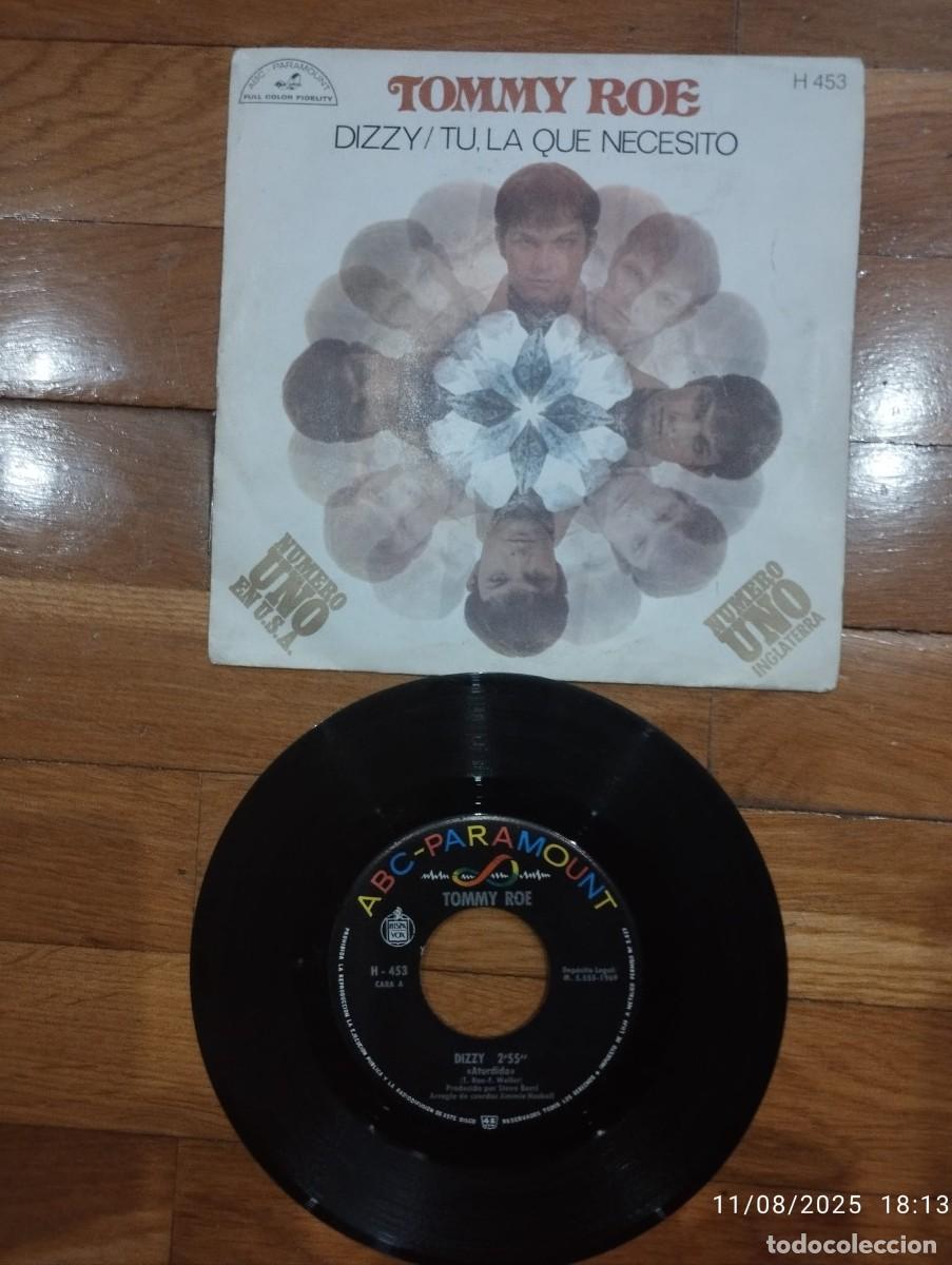 Discos de vinilo: SINGLE - TOMMY ROE - DIZZY - 1969 - Foto 1