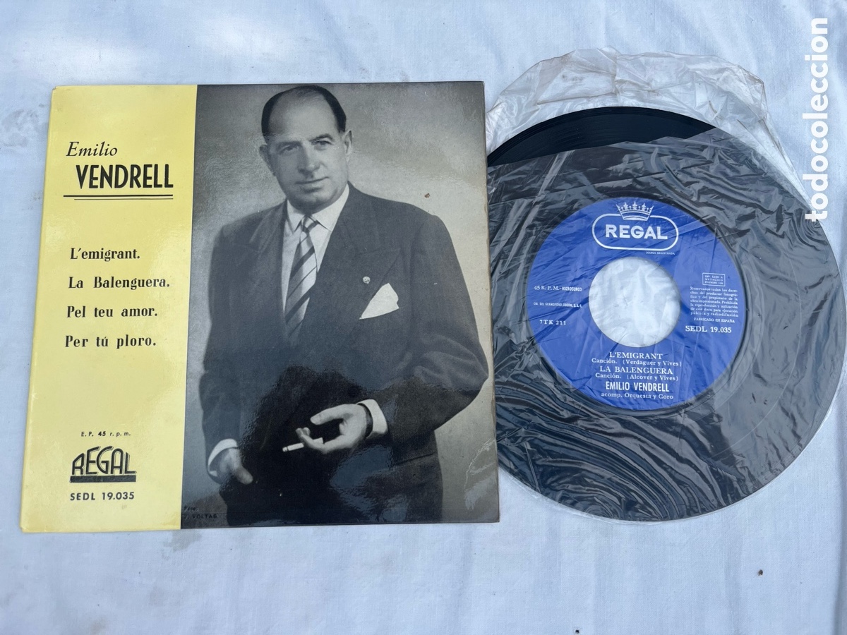 Discos de vinilo: Emilio Vendrell &ndash; Canciones catalanas - Foto 1