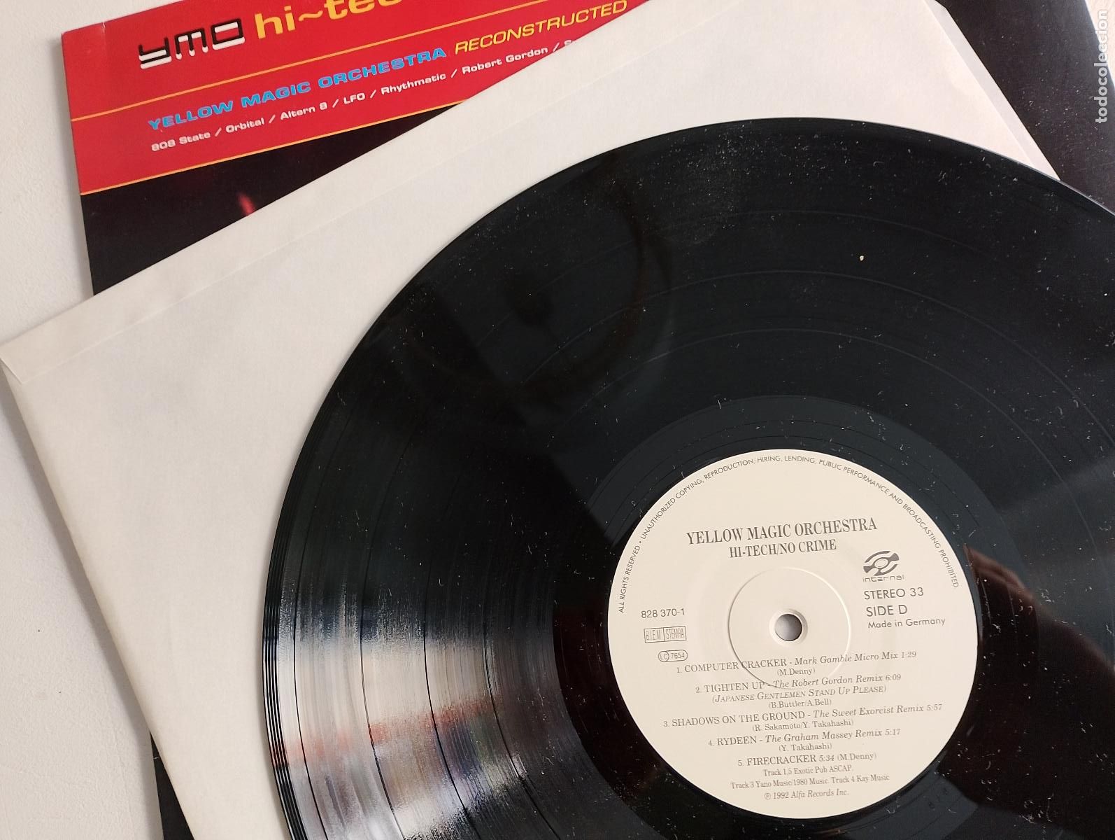 Discos de vinilo: Yellow Magic Orchestra &ndash; Hi-Tech / No Crime, 1992 - Foto 3