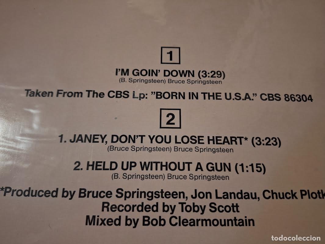 Discos de vinilo: BRUCE SPRINGSTEEN - IM GOING DOWN 12&rdquo; MAXI HOLANDA CBS 1985 - ROCK - Foto 2