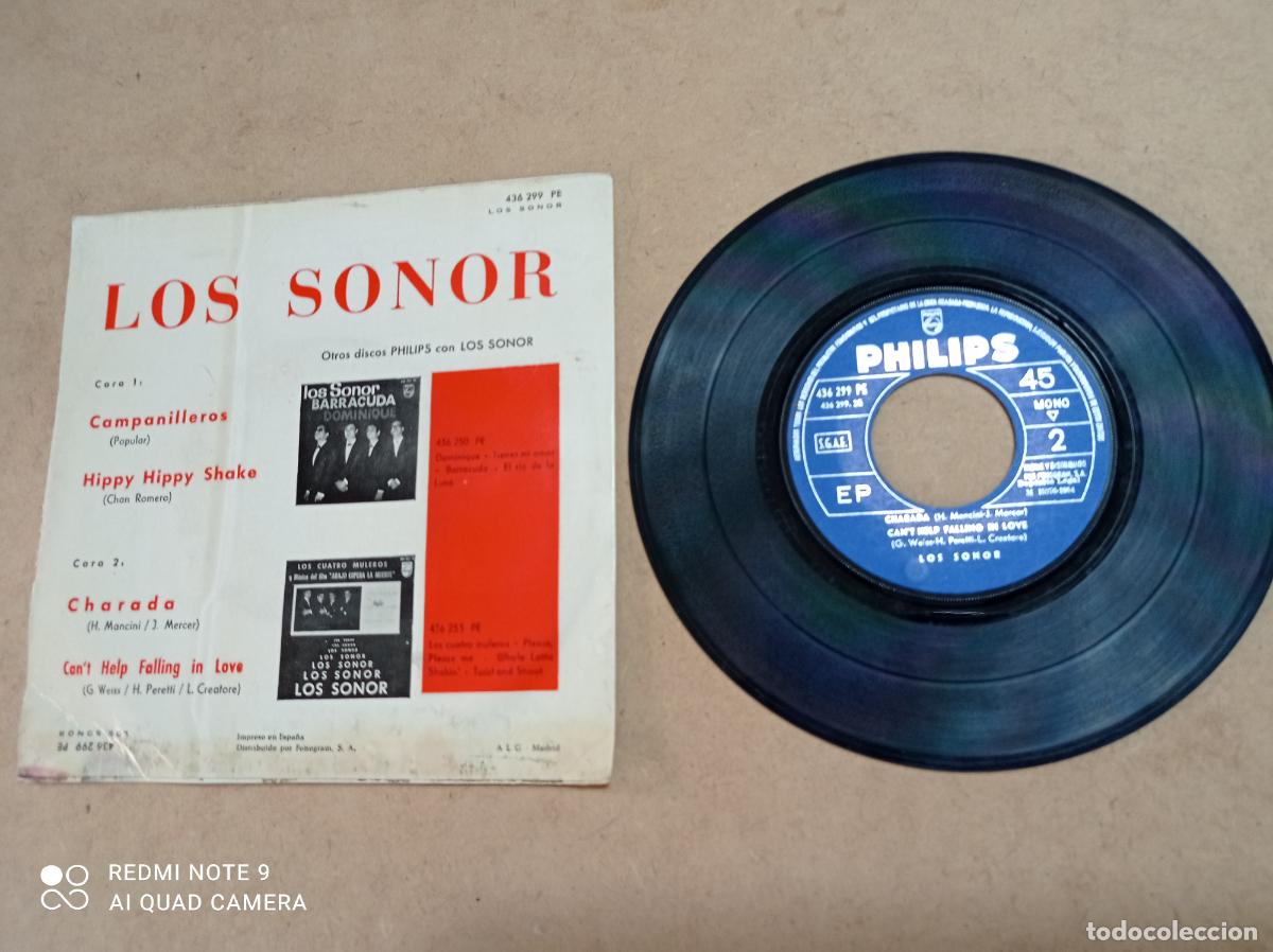 Discos de vinilo: LOS SONOR. CAMPANILLEROS + 3. EP. PHILIPS, 1964. - Foto 2