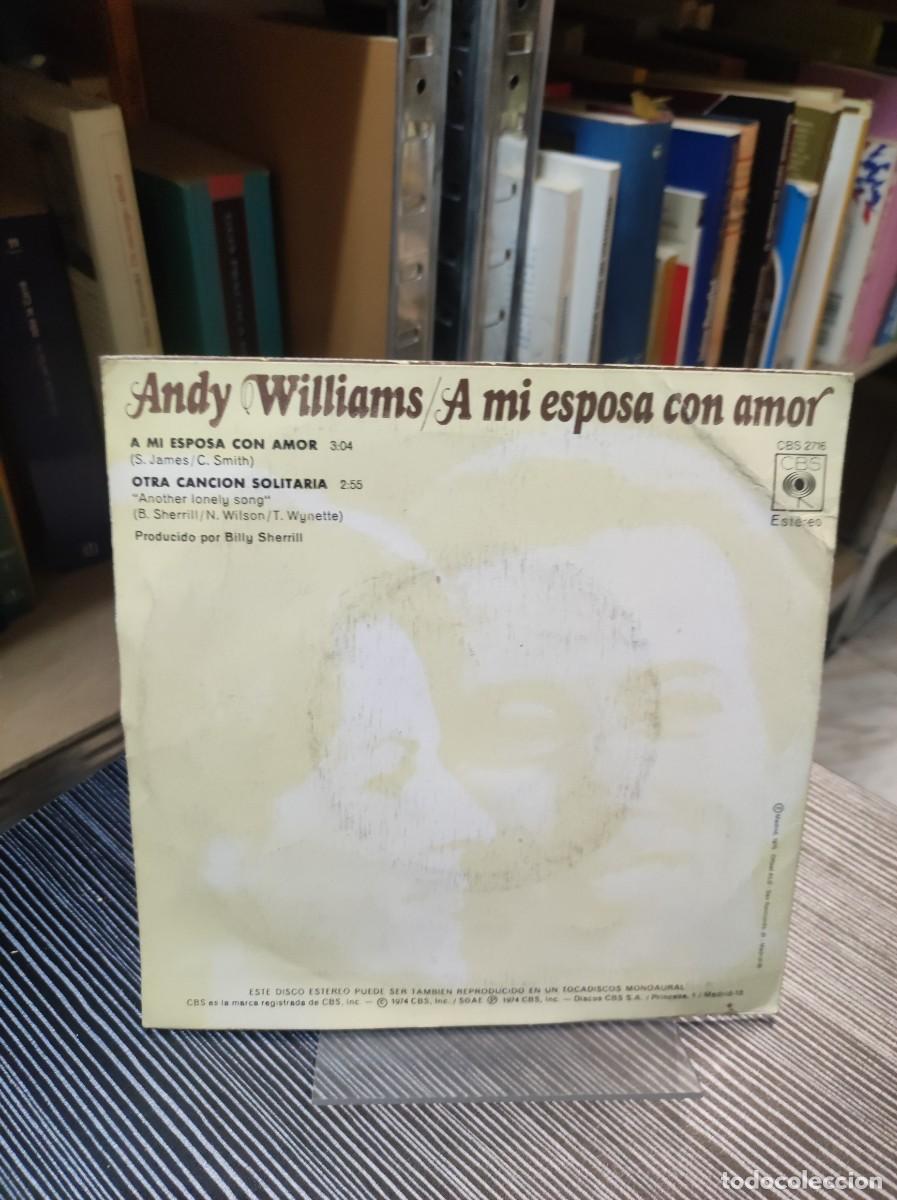 Discos de vinilo: Andy Williams &ndash; A Mi Esposa Con Amor - Foto 2