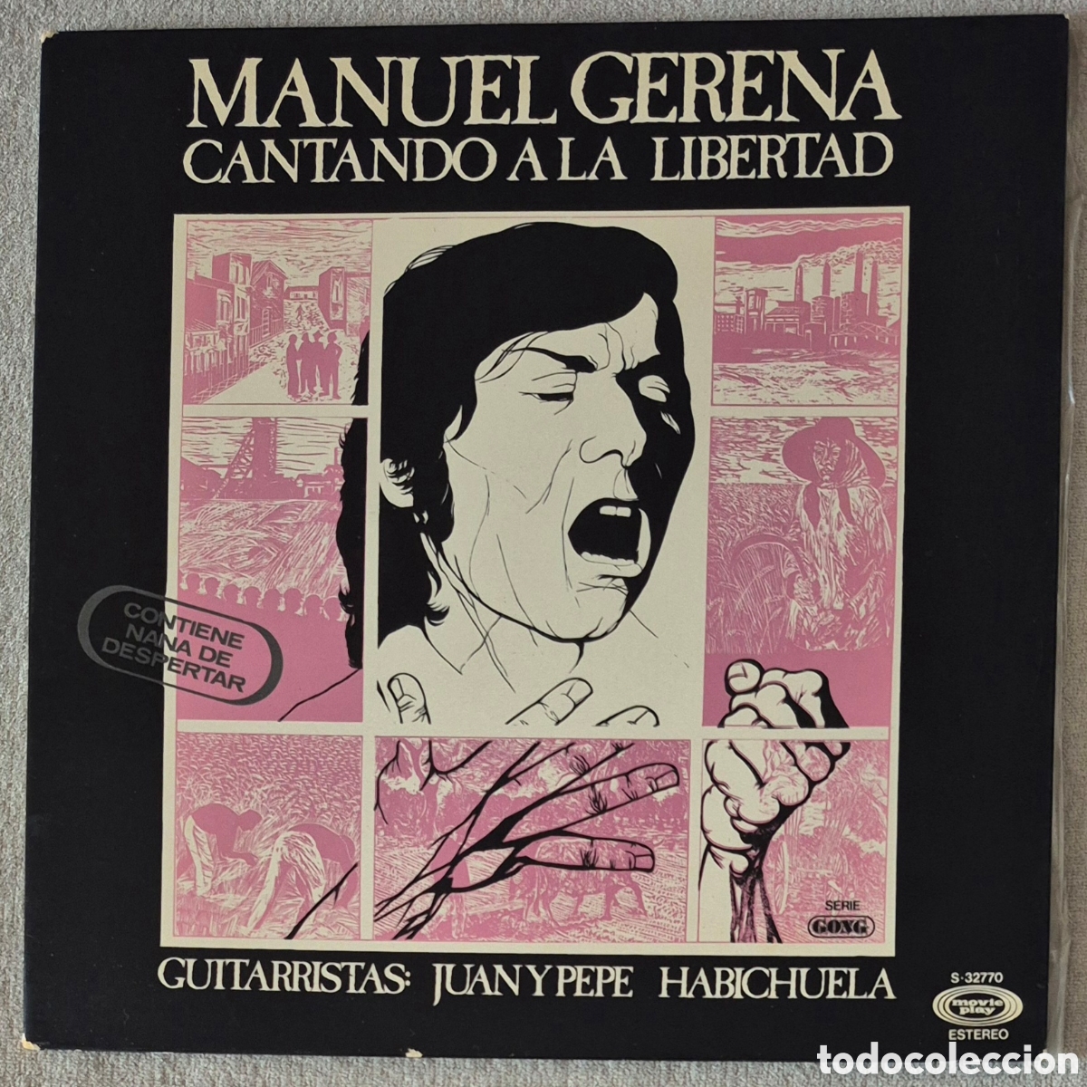 Discos de vinilo: LP - MANUEL GERENA - CANTANDO A LA LIBERTAD - Foto 1