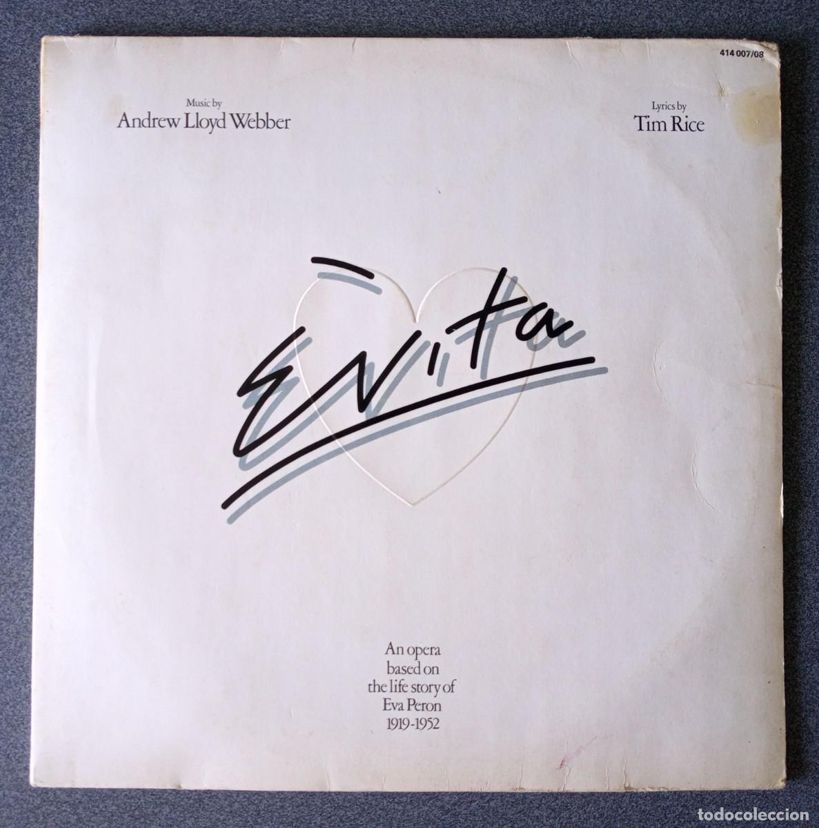 Discos de vinilo: Vinilo Lp Evita Andrew Lloyd Webber - Foto 1