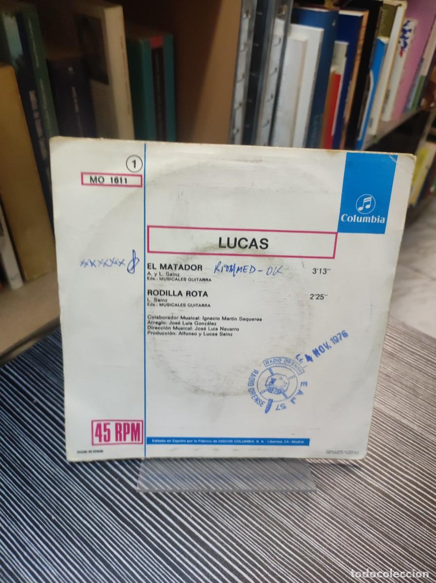 Discos de vinilo: Lucas &ndash; El Matador / Rodilla Rota - Foto 2