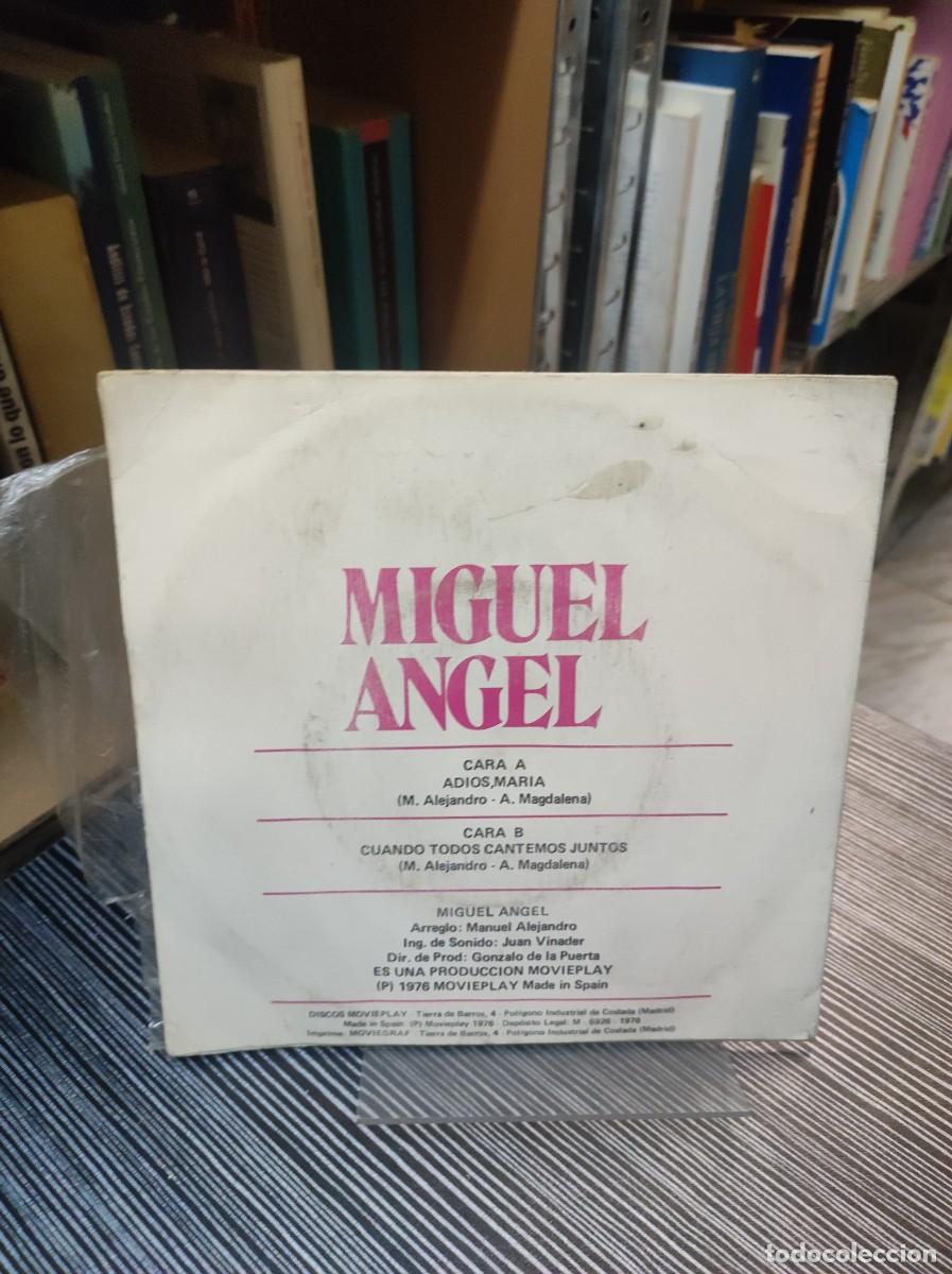 Discos de vinilo: Miguel Angel &ndash; Adios, Maria - Foto 2