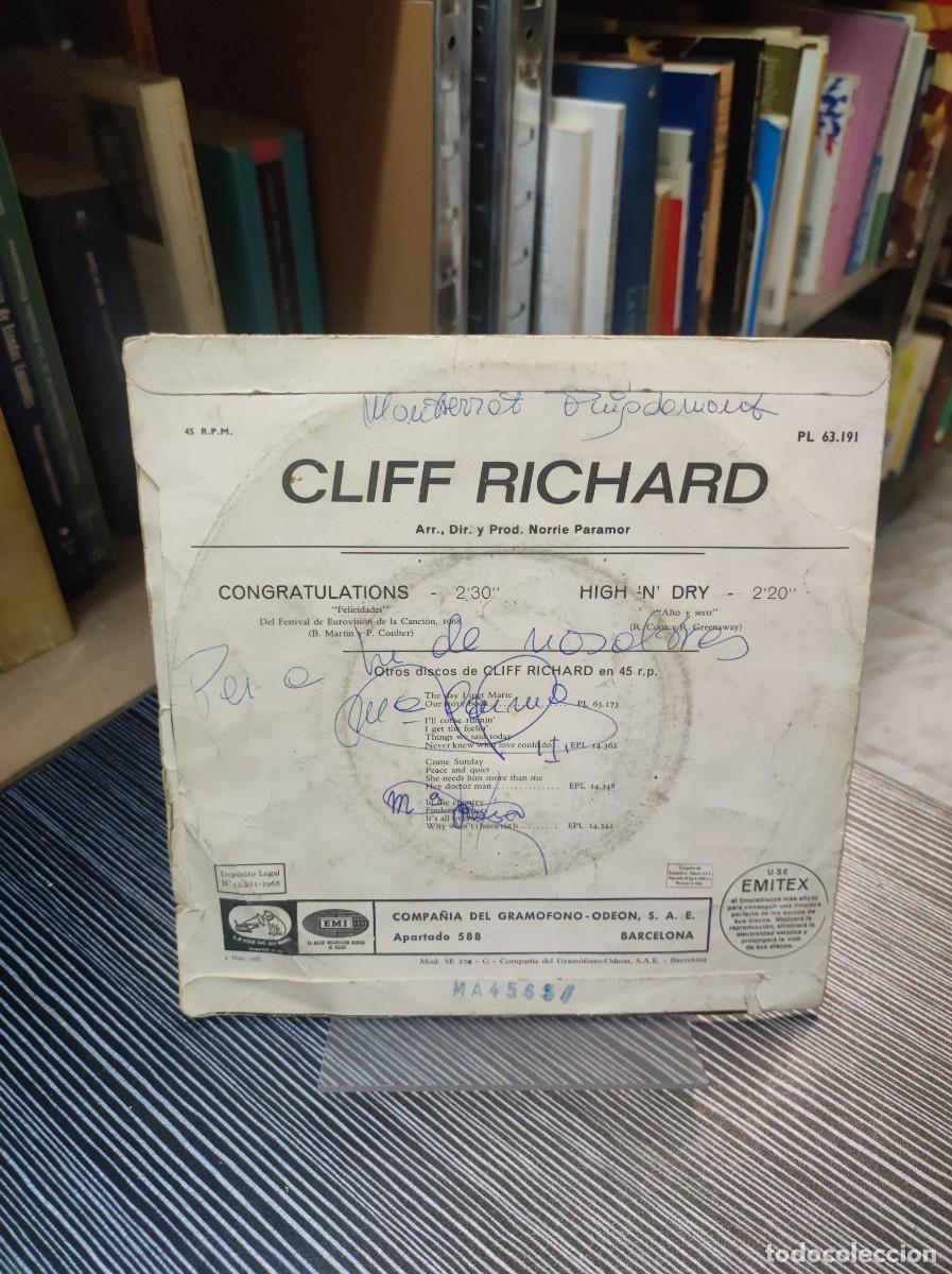 Discos de vinilo: Cliff Richard &ndash; Congratulations - Foto 2