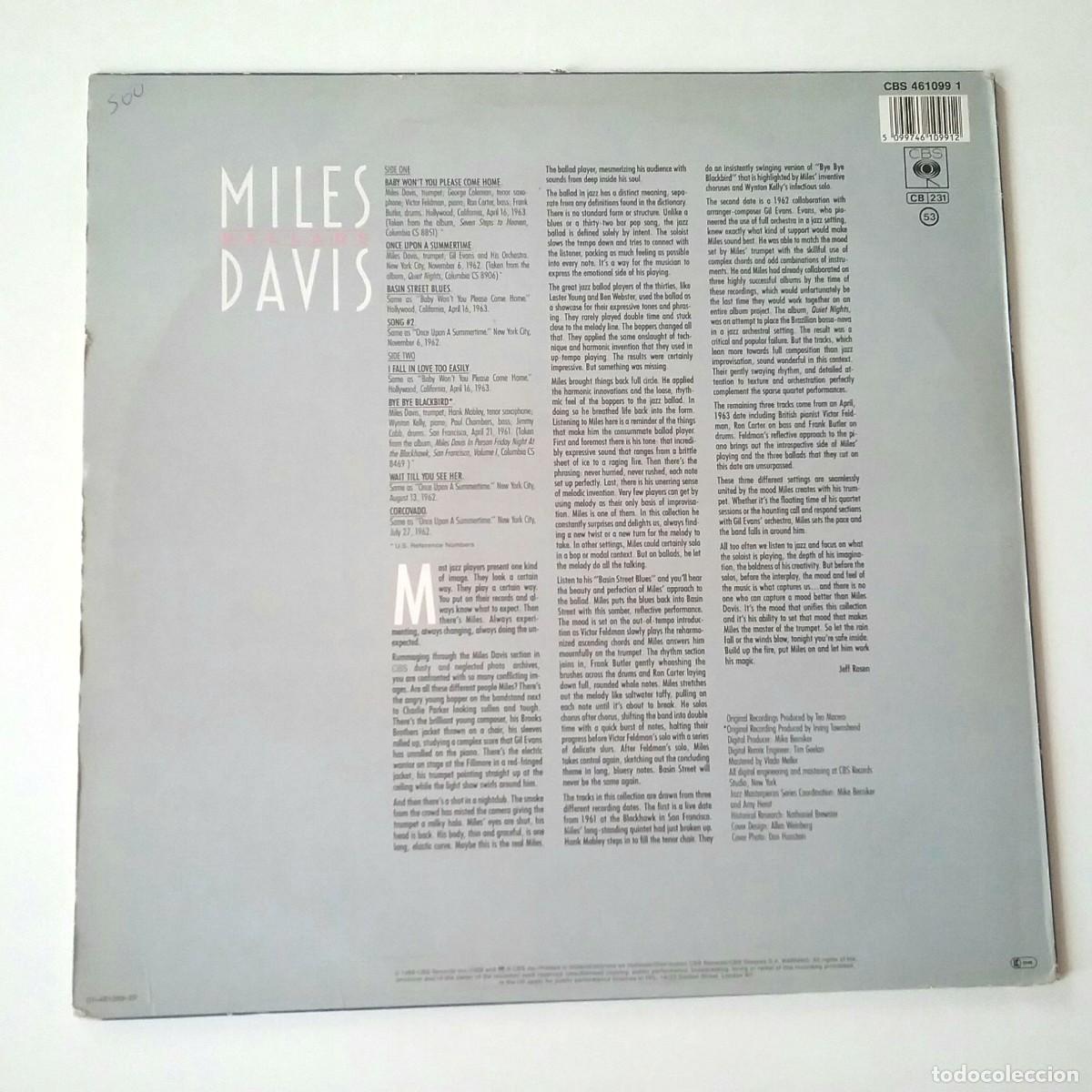 Discos de vinilo: Ballads - Miles Davis - Foto 2