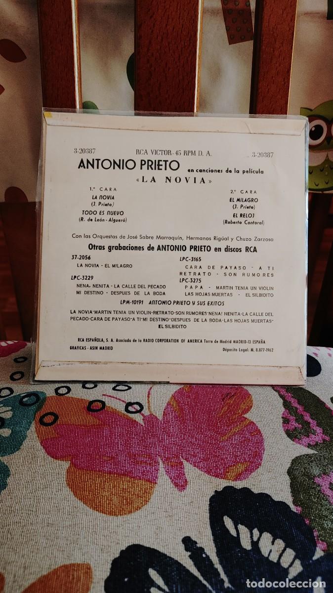 Discos de vinilo: ANTONIO PRIETO-EP LA NOVIA +3 - Foto 2