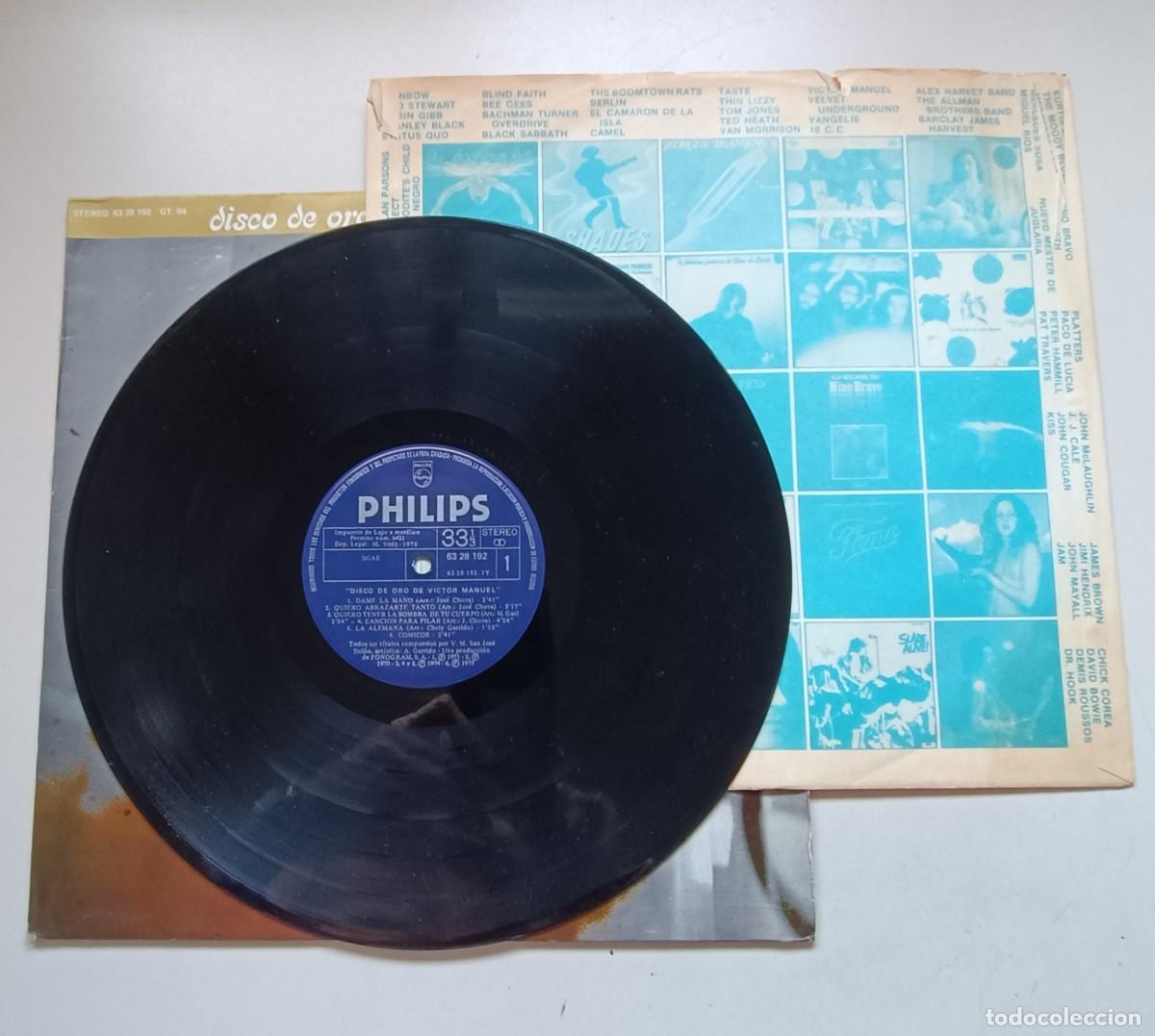Discos de vinilo: V&iacute;ctor Manuel - Disco de oro - Foto 5