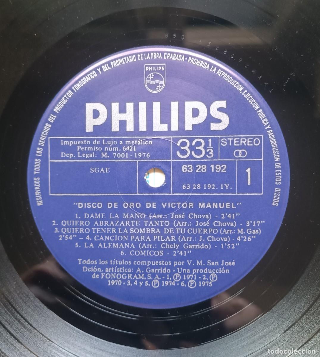 Discos de vinilo: V&iacute;ctor Manuel - Disco de oro - Foto 6