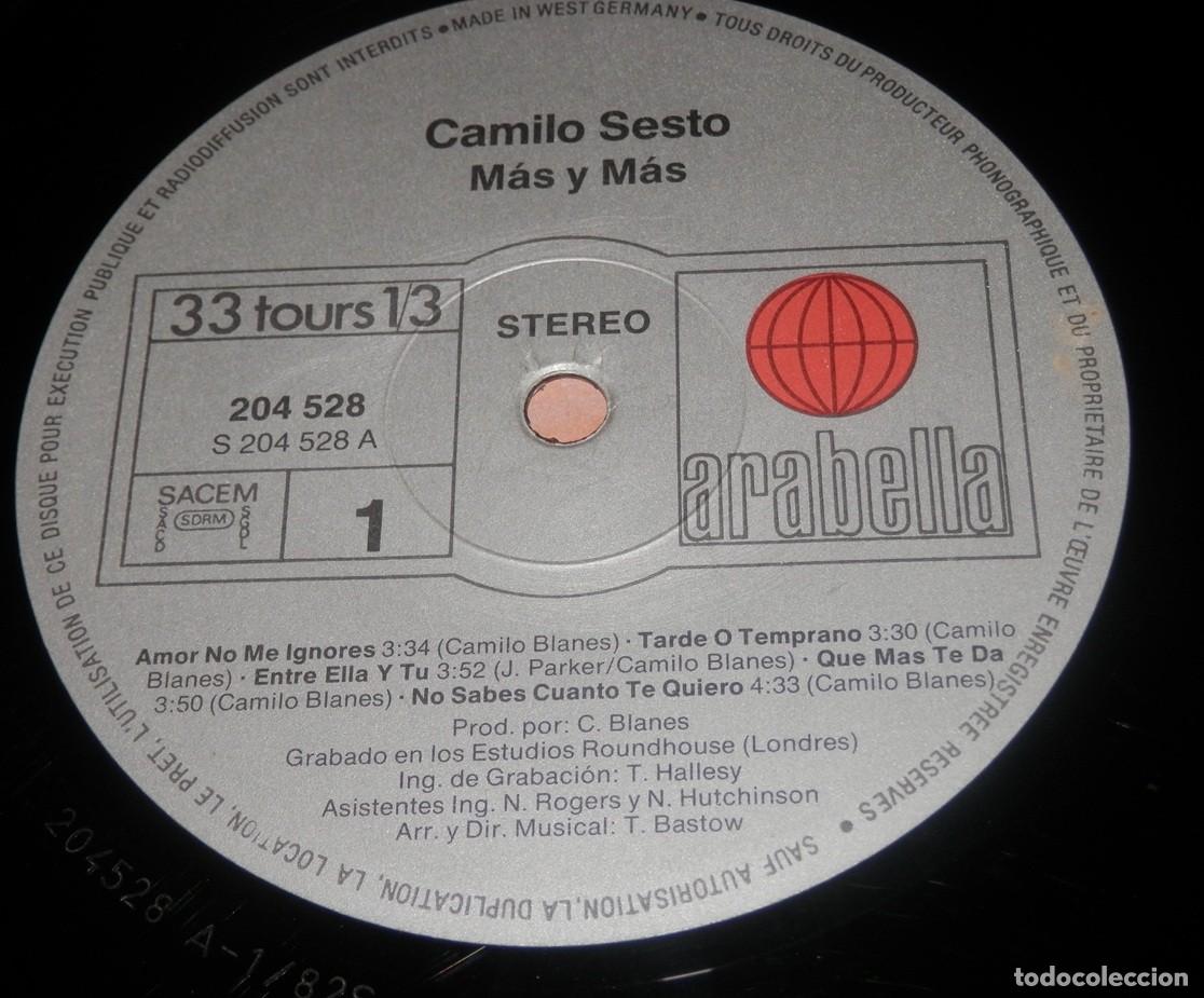 Discos de vinilo: DISCO LP DE VINILLO DE CAMILO SESTO - Foto 3