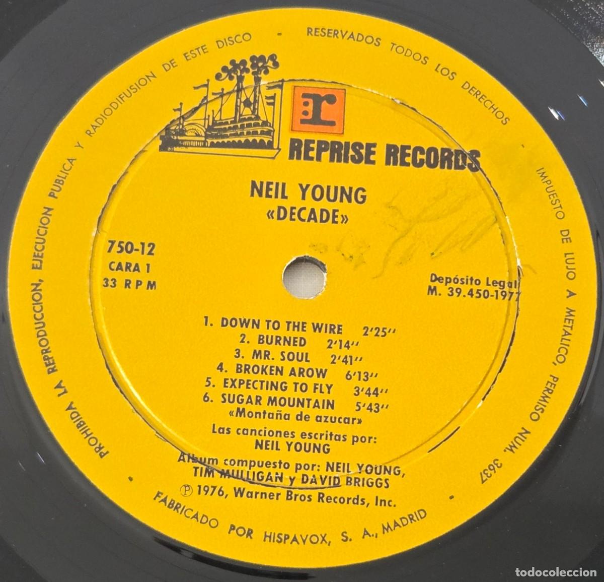 Discos de vinilo: Triple LP Vinilo Neil Young, Decade - Foto 7
