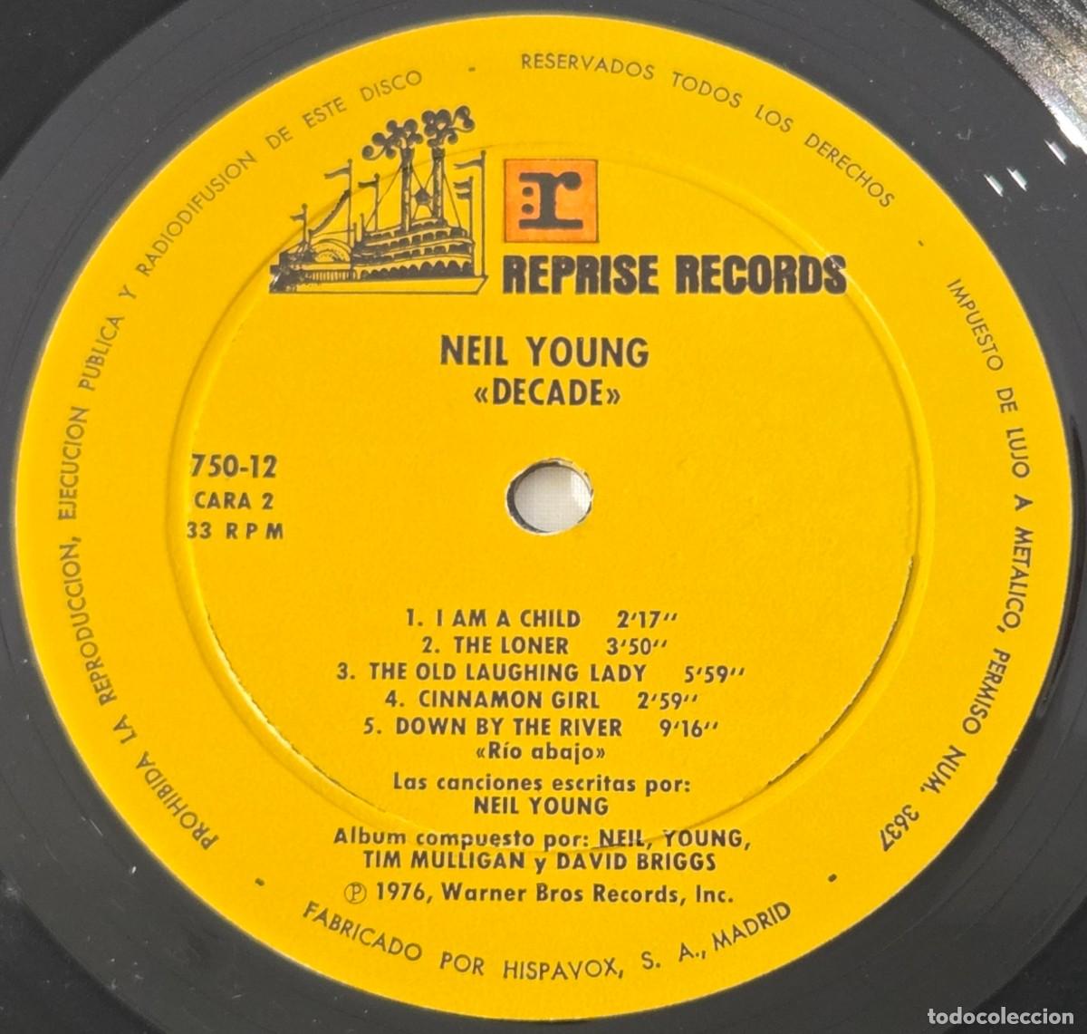 Discos de vinilo: Triple LP Vinilo Neil Young, Decade - Foto 8