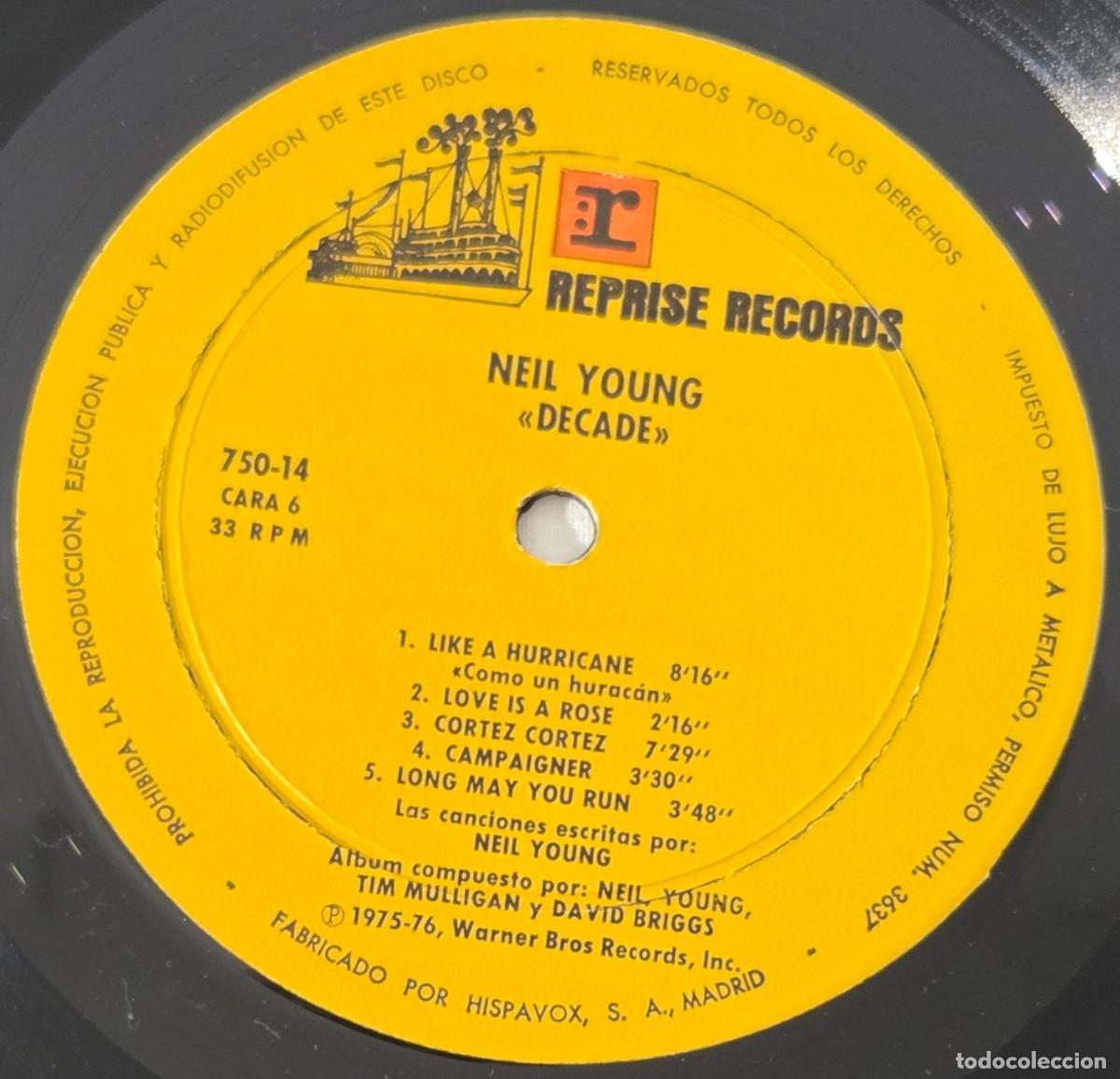 Discos de vinilo: Triple LP Vinilo Neil Young, Decade - Foto 12