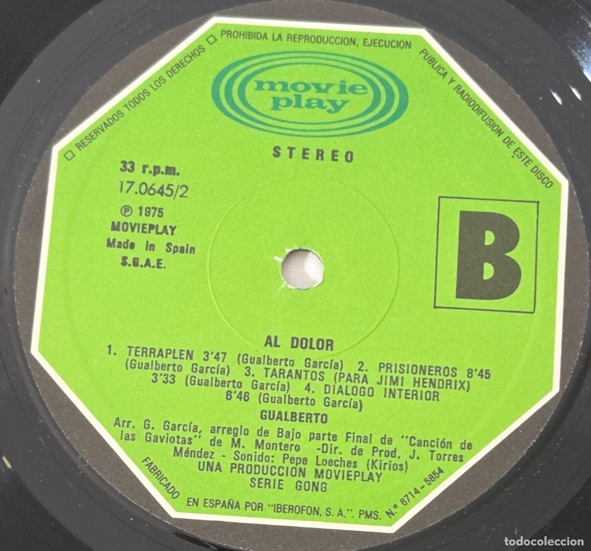 Discos de vinilo: LP Vinilo Gualberto, A la vida, Al dolor - Foto 6