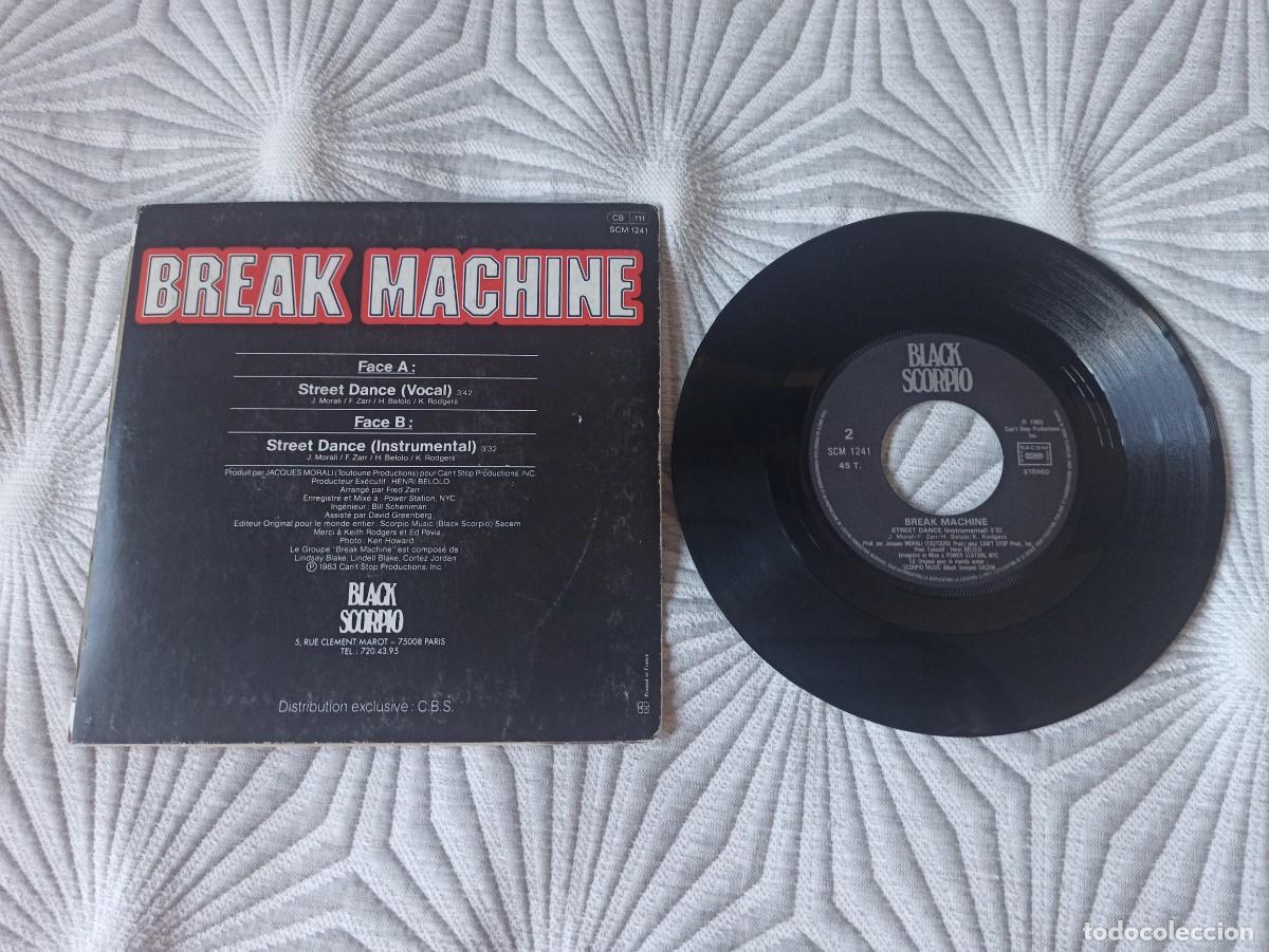 Discos de vinilo: Break Machine &ndash; Street Dance. vinilo de 7&rdquo;. francia, 1983 - Foto 2