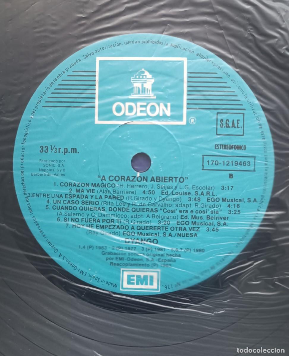 Discos de vinilo: DYANGO - A CORAZON ABIERTO - DOBLE LP - LP EMI 1983 - Foto 7