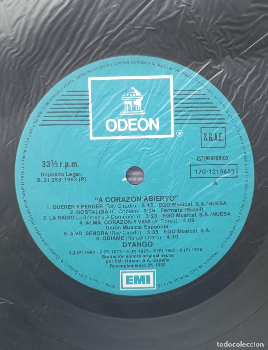 Discos de vinilo: DYANGO - A CORAZON ABIERTO - DOBLE LP - LP EMI 1983 - Foto 8