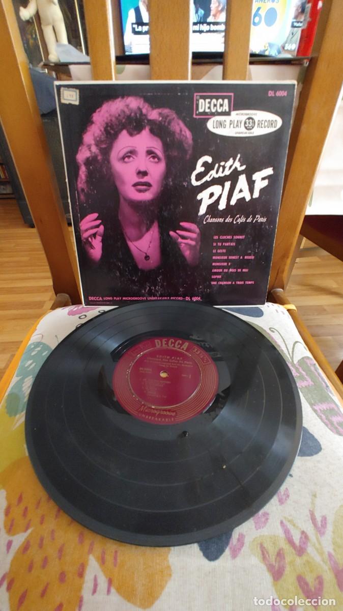 Discos de vinilo: EDITH PIAF-LP DE 10 CHANSONS DES CAFES DE PARIS - Foto 1