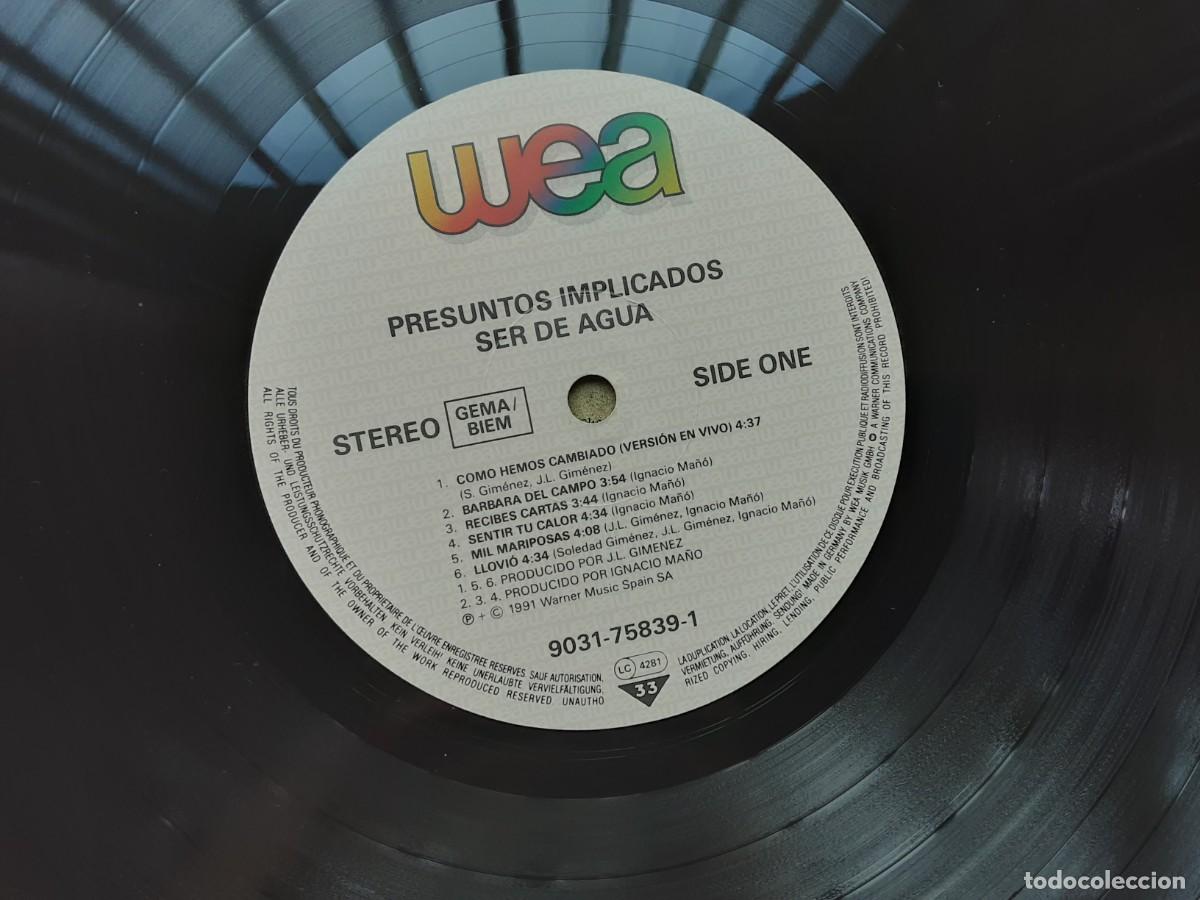 Discos de vinilo: LP Presuntos Implicados: Ser de agua. - Foto 3