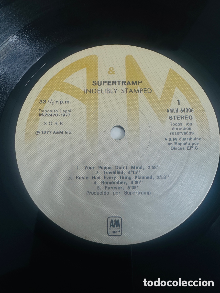 Discos de vinilo: Supertramp Indelibly Stamped disco vinilo - Foto 5