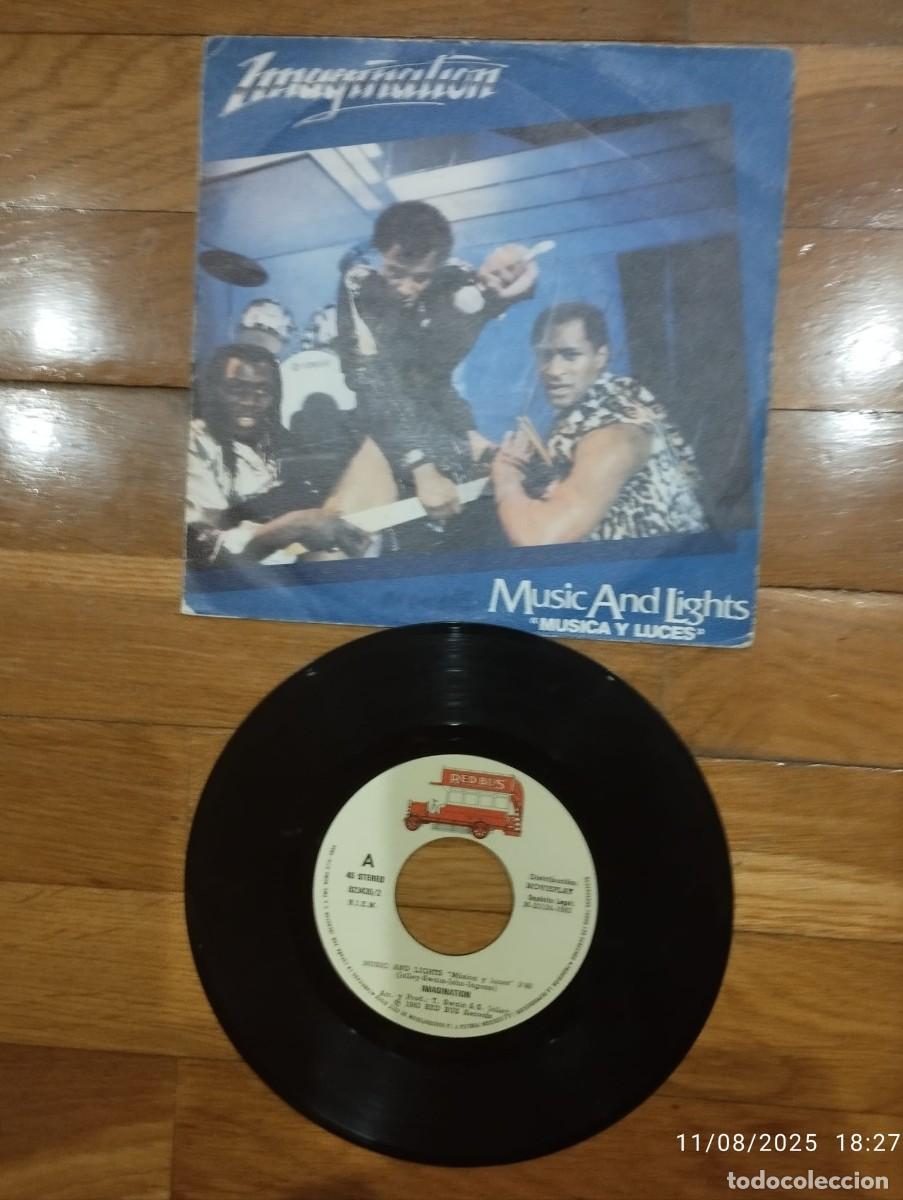 Discos de vinilo: SINGLE - IMAGINATION - MUSIC AND LIGHTS - 1982 - Foto 1