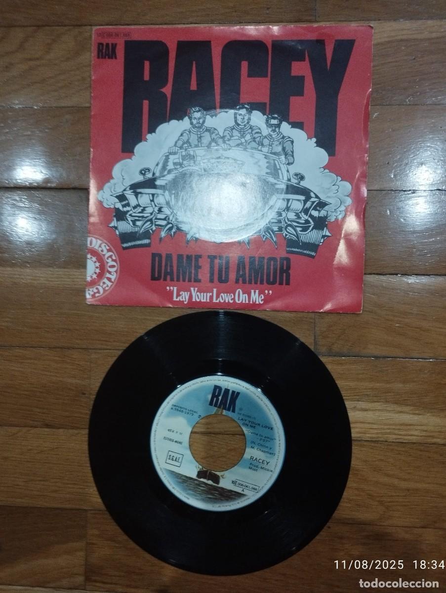 Discos de vinilo: SINGLE - RACEY - DAME TU AMOR - 1979 - Foto 1
