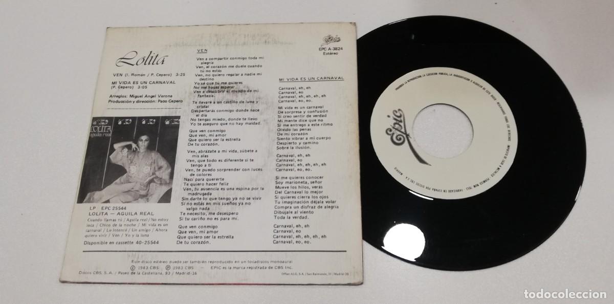 Discos de vinilo: SCO98-Lolita - Ven (7&rdquo;, Single) - Foto 2