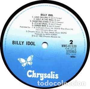 Discos de vinilo: LP Japon Billy Idol - Billy Idol - Foto 3