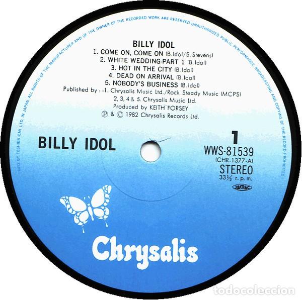 Discos de vinilo: LP Japon Billy Idol - Billy Idol - Foto 4