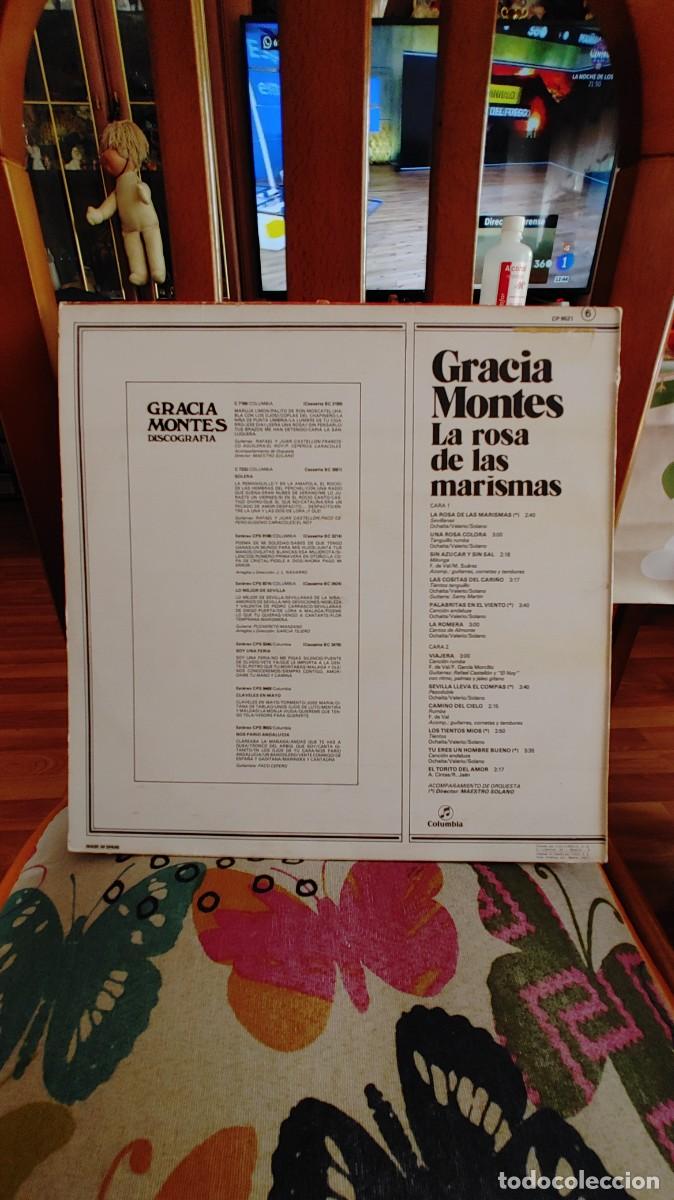 Discos de vinilo: GRACIA MONTES-LP LA ROSA DE LAS MARISMA - Foto 2