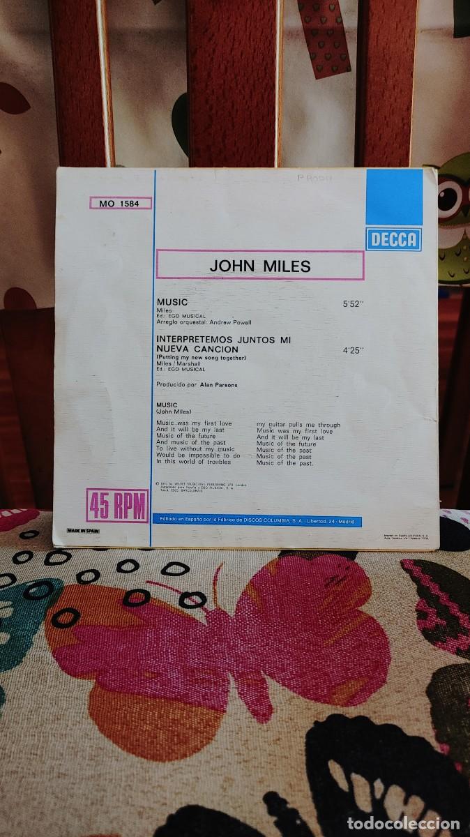Discos de vinilo: JOHN MILES-SINGLE MUSIC - Foto 2