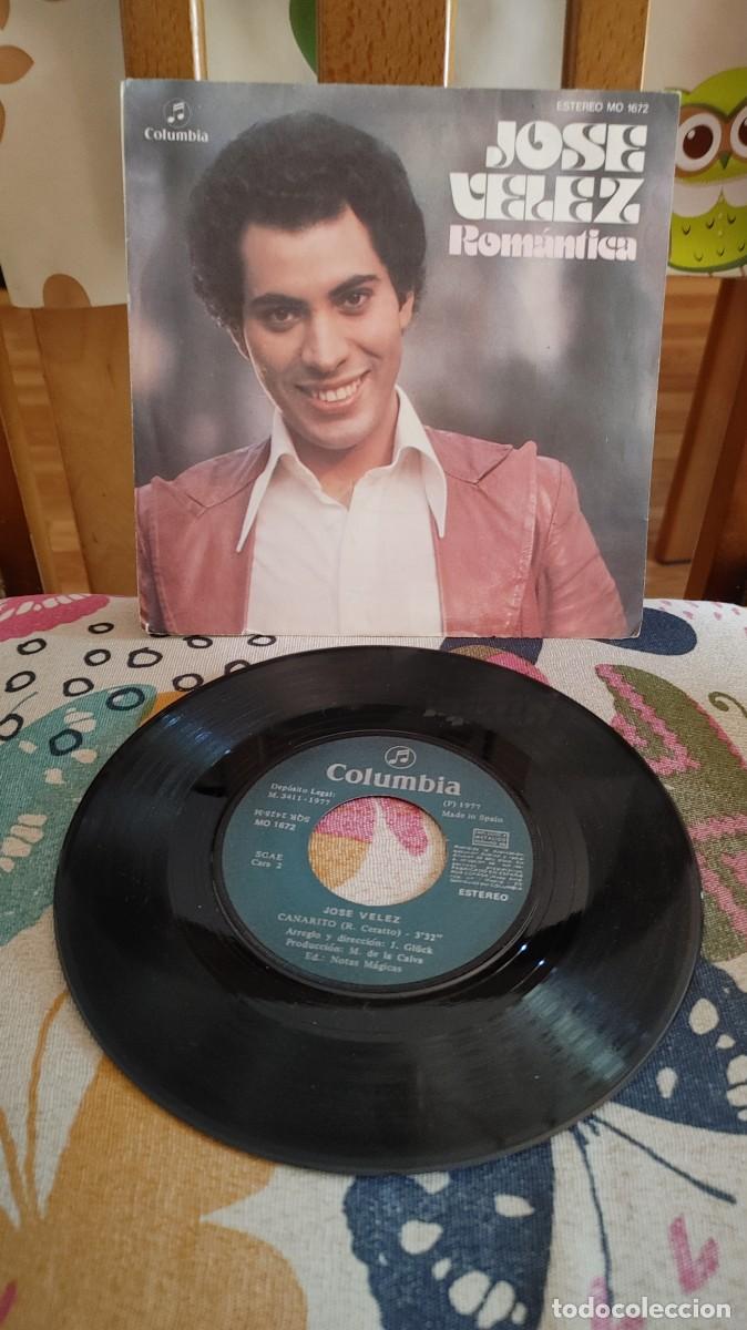Discos de vinilo: JOSE VELEZ-SINGLE ROMANTICA-NUEVO - Foto 1
