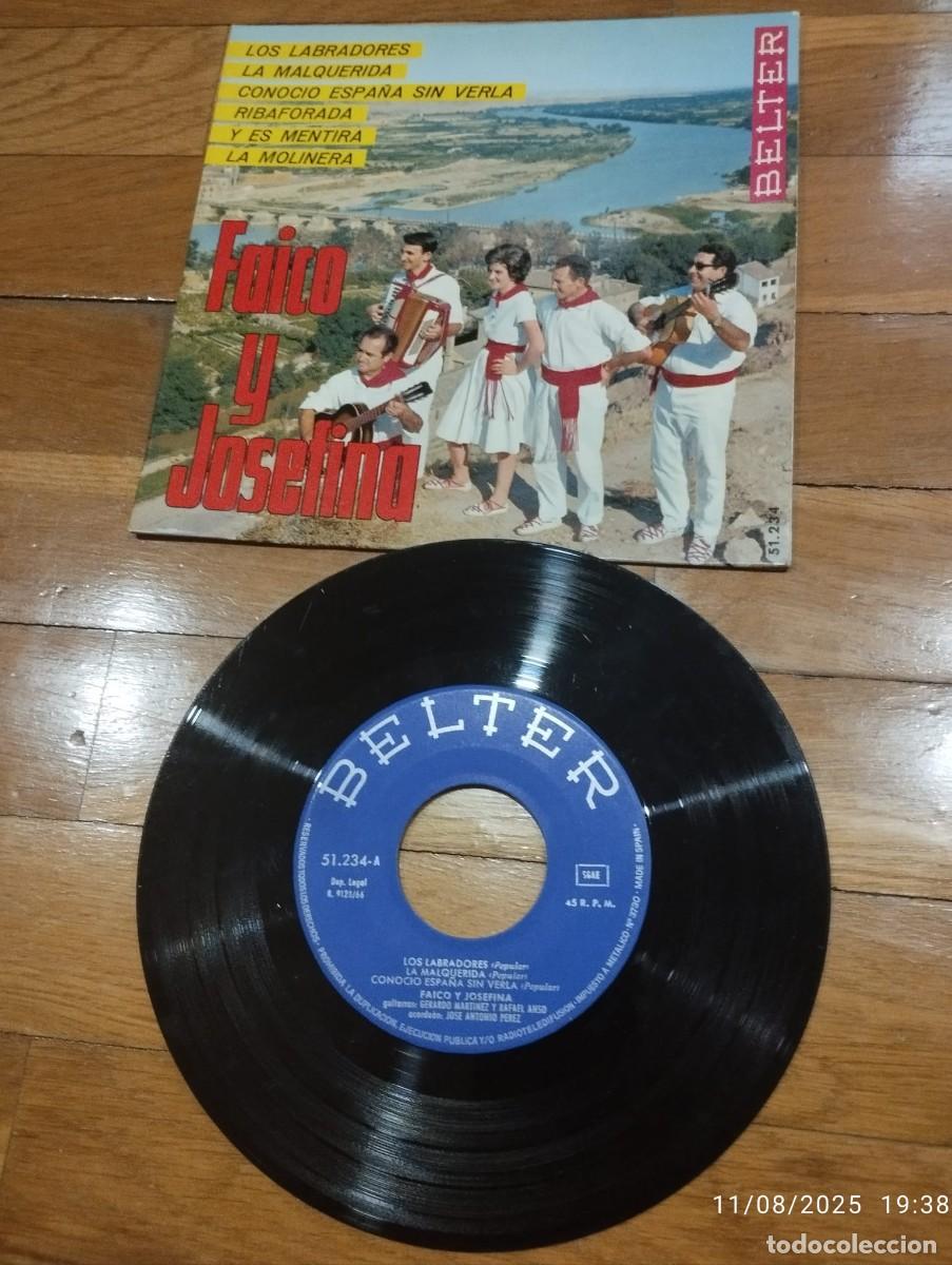 Discos de vinilo: SINGLE - FAICO Y JOSEFINA - LOS LABRADORES - 1966 - Foto 1