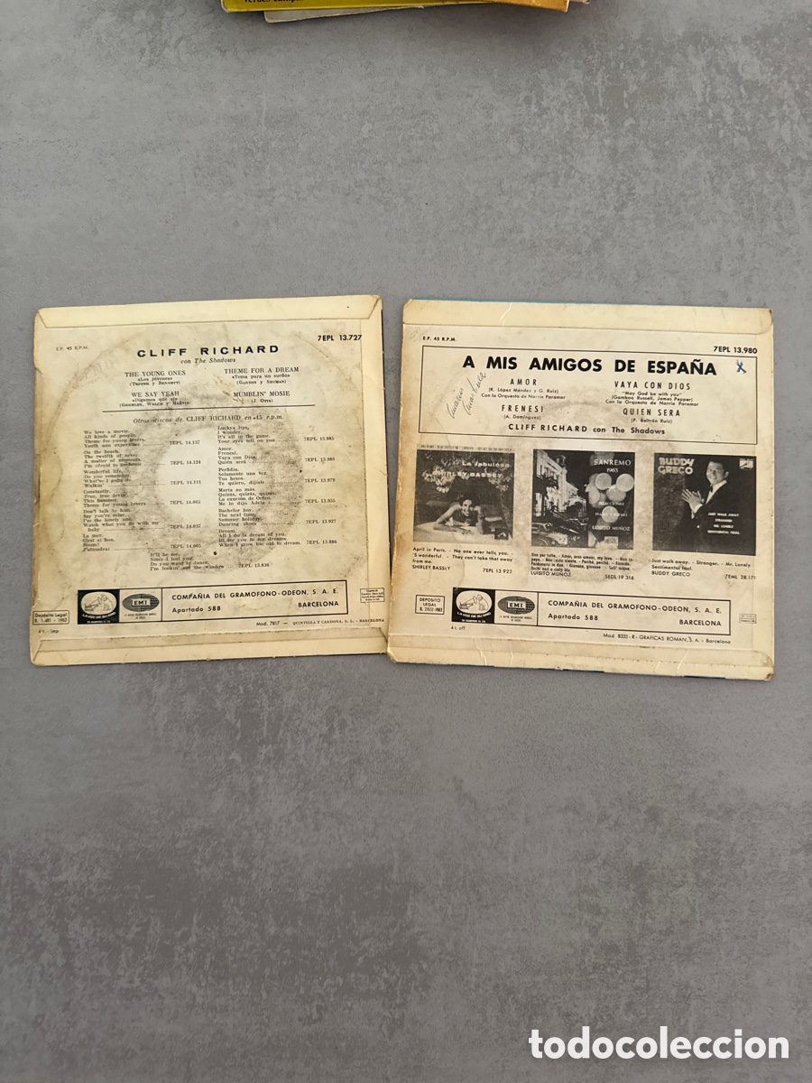Discos de vinilo: Cliff Richard Singles - Foto 2