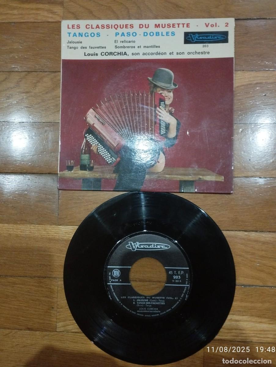 Discos de vinilo: SINGLE - LOUIS CORCHIA - TANGOS - FRANCIA - Foto 1