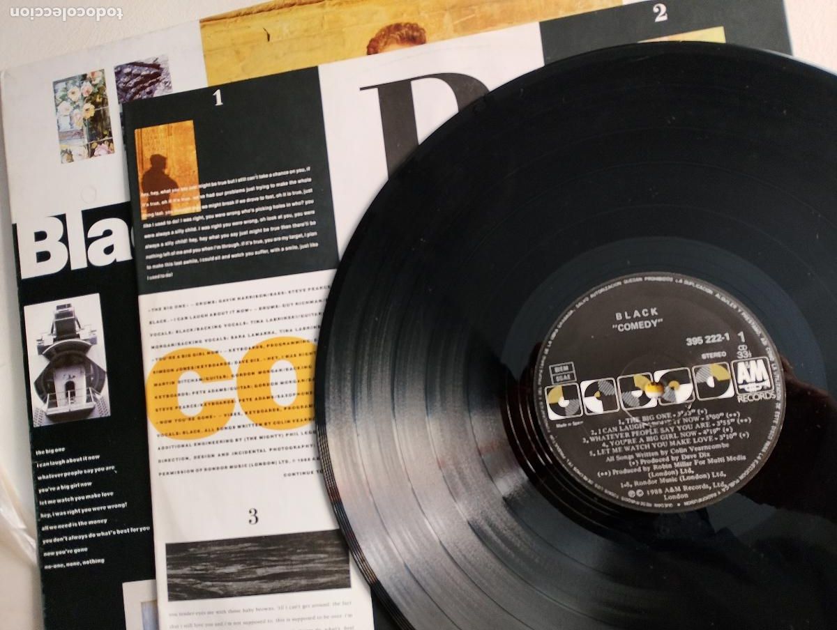 Discos de vinilo: Black &ndash; Comedy 1988, ed espa&ntilde;ola - Foto 3